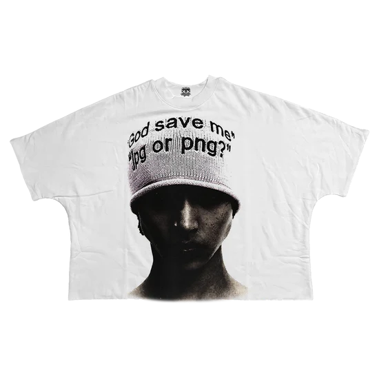 PNG Streetwear Cropped Boxy Tee Unisex Cotton 280 GSM Heavyweight Casual Tee