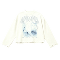 Return By Death Thermal Streetwear Unisex Waffle Cropped Long Sleeve Shirt 290 GSM Cotton Oversized Fit