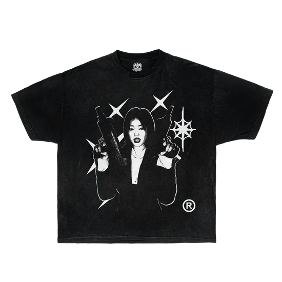 Twin Uzi Streetwear Tee 100 Percent Cotton True To Size Casual Graphic Shirt For Everyday Wear