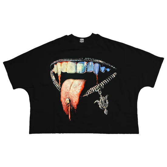 Vamp Streetwear Cropped Boxy Tee 280GSM 100 Percent Cotton Unisex Casual Tee For Everyday Streetfashion