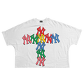 Yankee Multicolor Cropped Boxy Streetwear Tee True To Size 280 GSM Everyday Casual Top